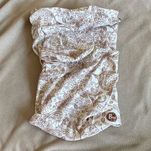 Buff Cream and Brown Paisley Neckwear